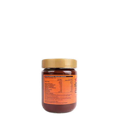 LAKANTO 黑朱古力花生醬 250g 產品側面包裝